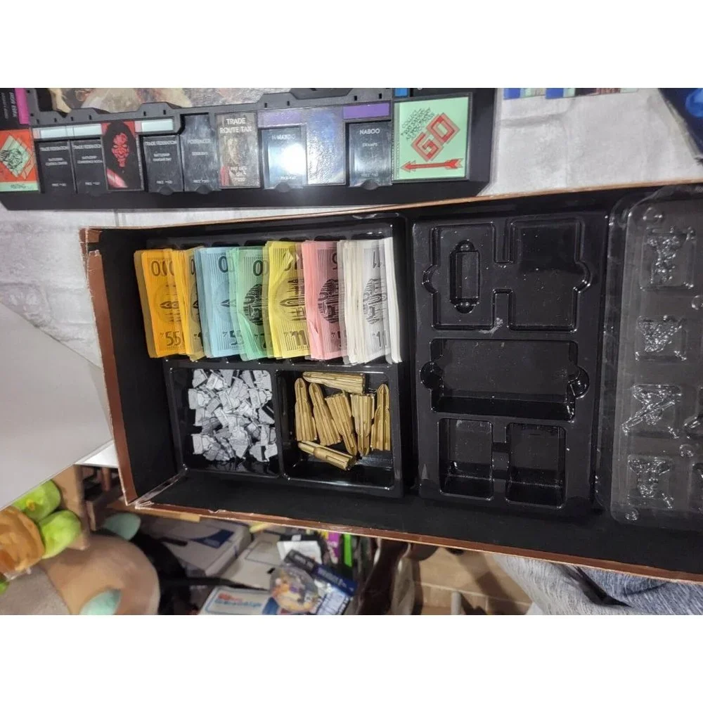 Monopoly Star Wars Episode 1 3D Collectors Edition Board‎ Game 1999 Complete